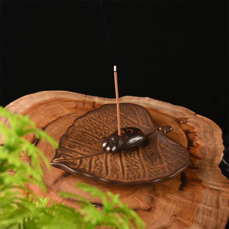 Cicada incense holder antique ceramic sandalwood incense