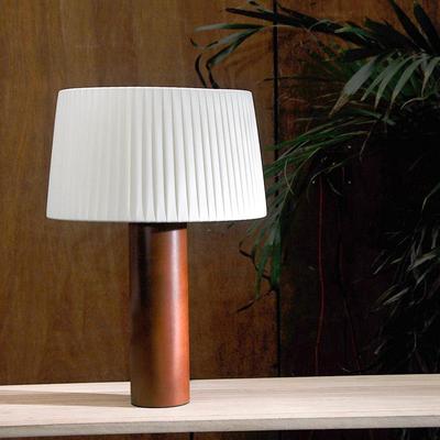 Mid-ancient vintage pleated table lamp living room study