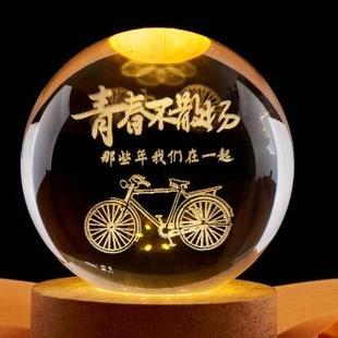 Graduation Season Luminous Crystal Ball Desktop Ornaments