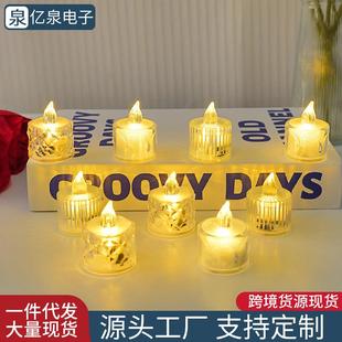 LED mini electronic candle lamp luminous transparent