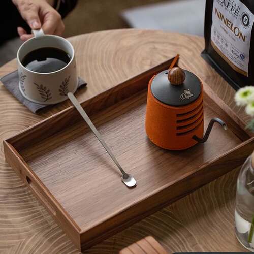 Black walnut solid wood storage tray rectangular Japanese