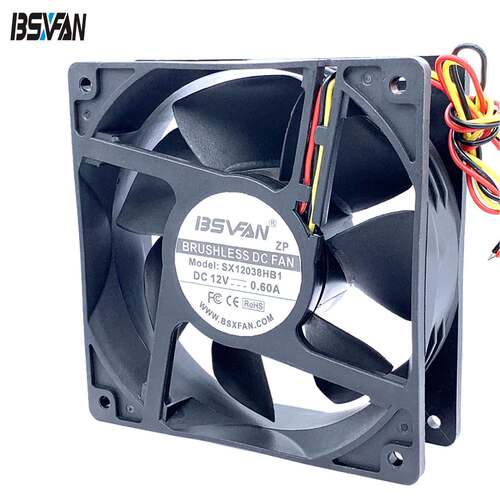 12038 cooling fan 5v 12v double ball PWM speed control