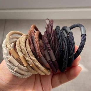 Milk Cafe Korean High Elastic Durable Rubber Band Black