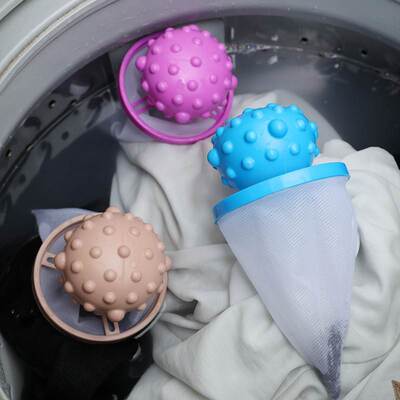 Washing machine hair remover floating cleaning filter bag
