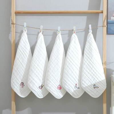 Wholesale five embroidered cotton six-layer gauze