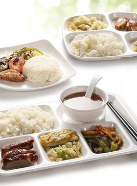 melamine plate four or six compartment fast food plate