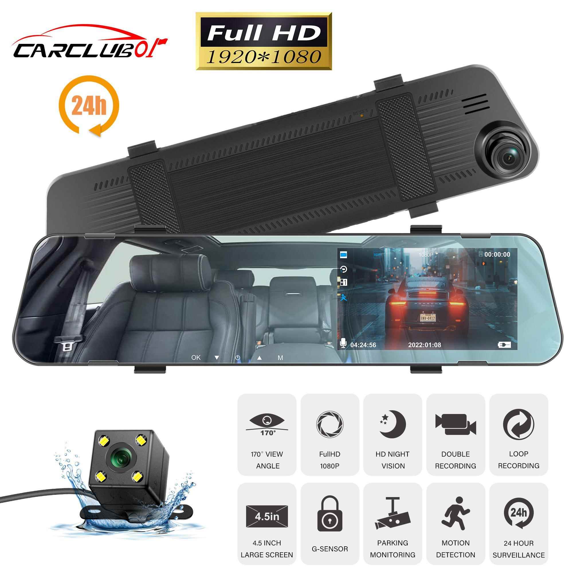 Car Dash Cam Dual Lens Video Recorder DVR Dash Camera Cycle_虎窝淘