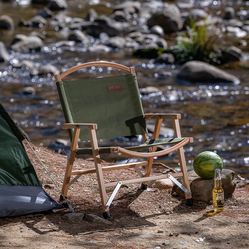 Outdoor Folding Chair Portable Beech Self-driving Picnic