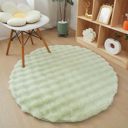 Round Carpet Bedroom Mat Living Room Floor Mat Bubble