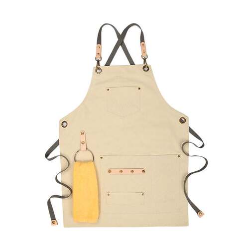 Barista canvas apron Barber restaurant milk tea shop