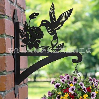 Metal Hanging Plant Bracket Heavy Decorative Wall-Mounted