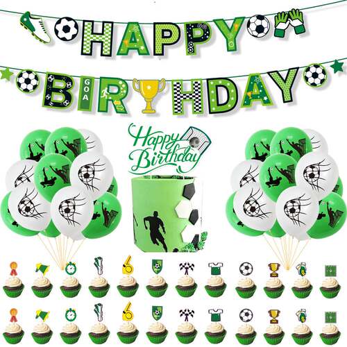 Football theme party suit pull flag football cake insert