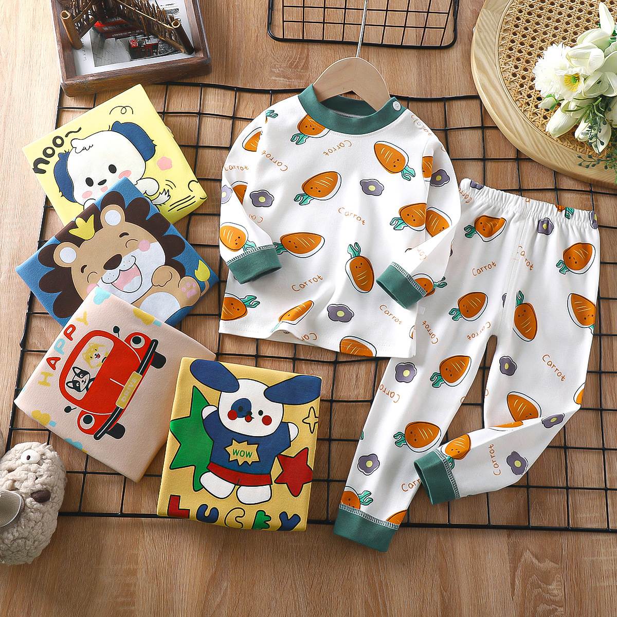 Children's underwear set Girls baby cotton autumn clothes