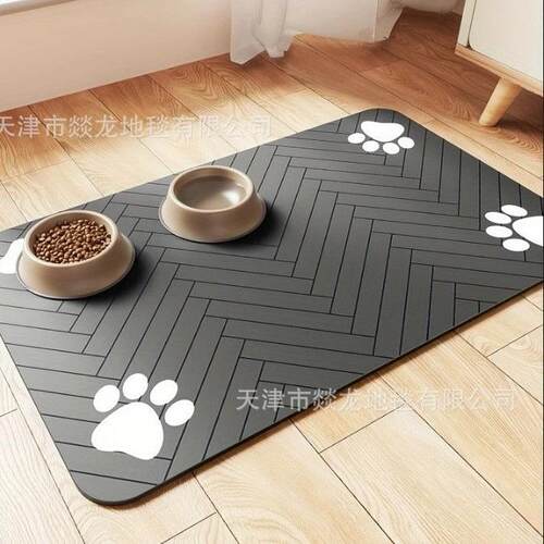 Diatom Mud Floor Mat Bathroom Floor Mat Grey Sink Rubber
