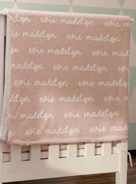 Personalized blanket, baby girl blanket, name blanket, girl