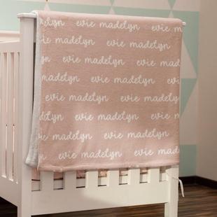 Personalized blanket, baby girl blanket, name blanket, girl
