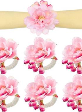 Baoxin wedding products Valentine's Day napkin buckle Pink