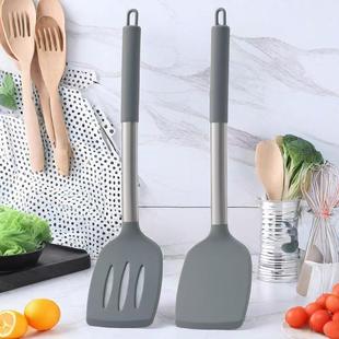 Amazon tube handle silicone spatula two-piece set high