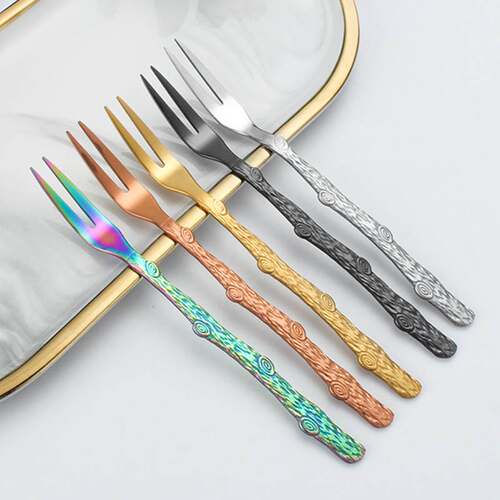 Stainless Steel Creative Fruit Fork Moon Cake Knife Fork
