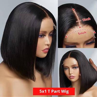 African wig front lace Bob head Yaki 13x4 lace wig kinky