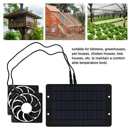 Single crystal 10W12V solar panel fan pet exhaust fan