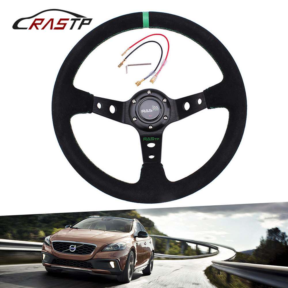 One-piece delivery car modification suede racing steering