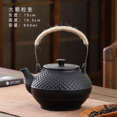 Stove teapot black pottery large beam pot pumpkin pot tea