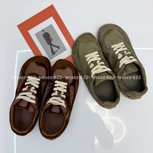 無二｜复古潮流美拉德阿甘鞋羊猄皮拼防水布德训鞋舒适轻便运动鞋