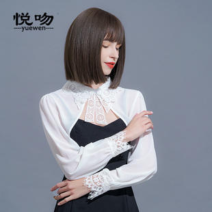 2025新款长袖雪纺衣女薄短小披肩夏百搭短款外搭开衫