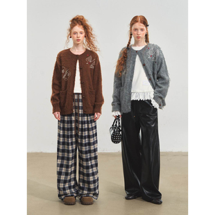 SOMESOWE 飞鸟与蝴蝶毛衣开衫