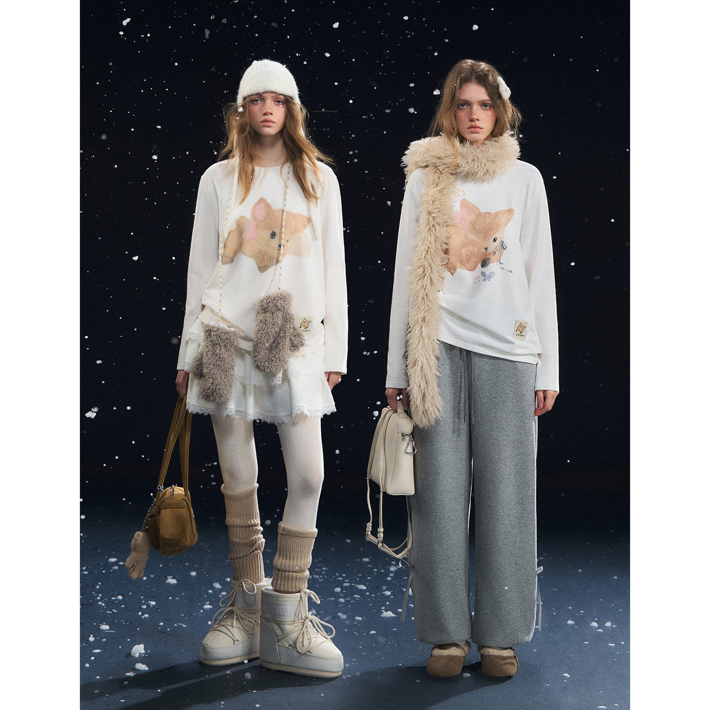 SOMESOWE 小鹿悄悄话/小鹿绒绒长袖T恤