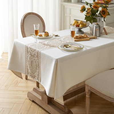 Nordic imitation cotton linen fabric dining table cloth桌布