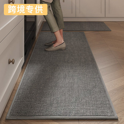 Woven kitchen floor mat, oil absorbing and anti slip mat地垫