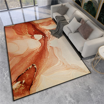 Gold Diamond velvet square carpet printed floor mat客厅地垫