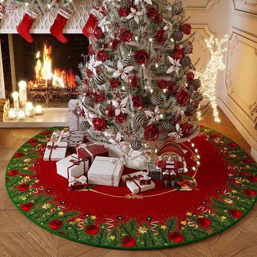 Christmas carpet, high-end living room circular carpet地毯