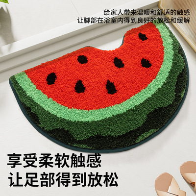 New cartoon bathroom floor mat with absorbent foot pad地垫