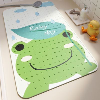 PVC bathroom anti slip suction cup pad floor mat浴室地垫
