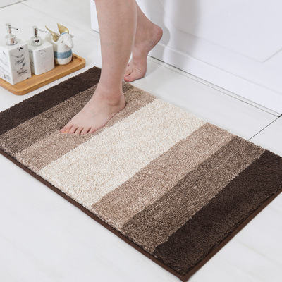 Thickened bathroom mat, absorbent and anti slip carpet地垫