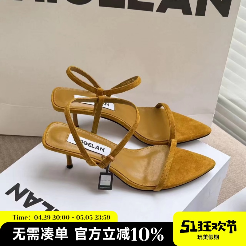 诗歌兰2025夏季新款露趾凉鞋