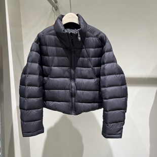 2025冬季新款韩版时尚立领排骨羽绒服女短款休闲90白鸭绒保暖外套