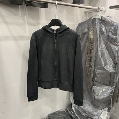 韩版修身显瘦连帽双拉链卫衣外套
