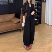 kitty秋季 外套高腰休闲裤 新款 宽松长袖 显瘦潮 时尚 法国cherry