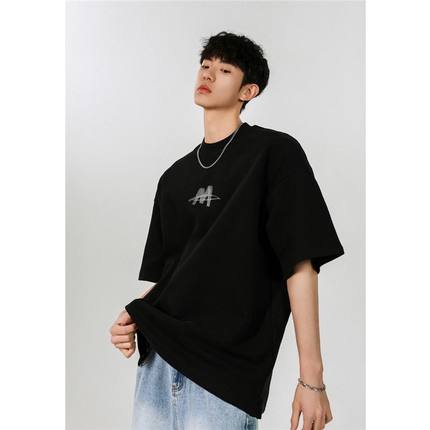 BDLS工作室文艺男女店港风情侣款夏美式潮牌高街字母短袖T恤男女