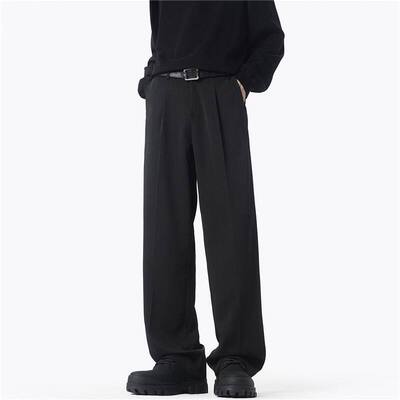 冰丝裤休闲裤子拖地裤垂感小西裤