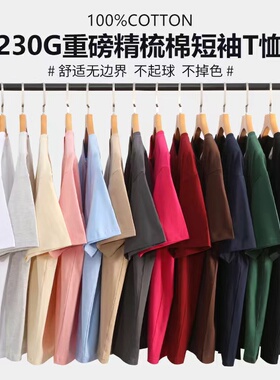 BDLS工作室文艺男女店港风情侣款重磅纯棉短袖T恤多色可选男女穿