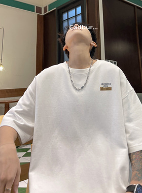 BDLS工作室文艺男女店港风情侣款重磅纯棉夏季短袖t恤男半袖男女