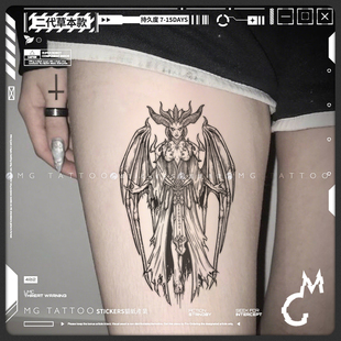 创造者 庇护所 二代草本 暗黑破坏神莉莉丝草本纹身贴 tattoo