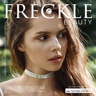 银河雀斑化妆派对网红度假旅游唯美烫银脸部装 饰美妆银色浪漫贴纸