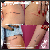 万物皆美 tattoo 迷你英文花体精致浪漫手部防水男女纹身贴纸