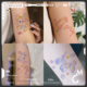 彩虹泡泡 tattoo 可爱趣味手腕脚踝少女心彩色防水纹身贴纸女